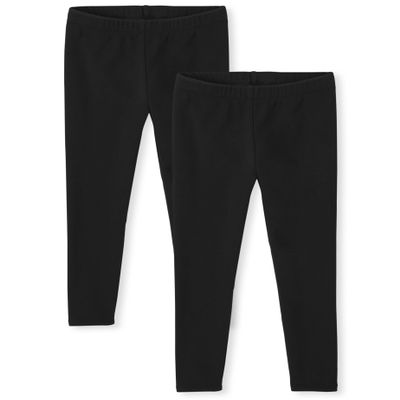 Gymboree,Girls,and Toddler Leggings,Black 2-Pack,8