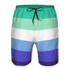 TEEMAD Mlm Pride Flag Gay Man Pride Boardshorts Summer Beach Workout Shorts Drawstring Swim Pants Quick Dry Swim Shorts for Mens White, Large view 4