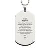 Keepsake Nephew Silver Dog Tag Christmas Birthday Graduation Gifts Idea for Nephew from Aunt, Nephew Whenever you find yourself doubting how far you can go Just Remember how far you have come. Lo view 1