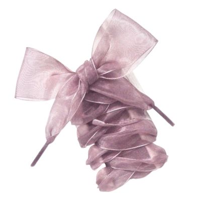 1Pair 120CM Width 4cm Flat Silk Satin Shoestrings Ribbon Shoe Laces Sneakers Sport Shoes Lace Bow Women Shoelaces (Color : Hot pink)