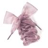 1Pair 120CM Width 4cm Flat Silk Satin Shoestrings Ribbon Shoe Laces Sneakers Sport Shoes Lace Bow Women Shoelaces (Color : Hot pink) view 2