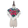 Headscarf For Women National Printed Small Scarf Shawl Luxury Female Floral Bandana Ladies Kerchief Wraps Square (Color : TJ01 Burgundy) view 2