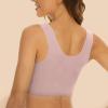 Plus Size Bras Bra for Women No Wire Buckle High Support Daily Bras Full Coverage Comfortable Convenient Lace Everyday Bra Pink XL view 4