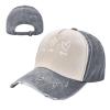 1 Cross 3 Nails 4 Given Christian Cross Outdoor Adult Washed Baseball Cap, Cowboy Hat, Travel Hat Sandwich Cap Gray view 2