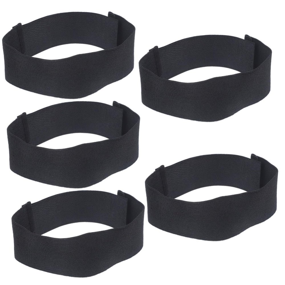 Kisangel 5pcs Elastic Shin Guard Hockey Strap Shin Guard for Goalkeeper Slip Hockey Pad