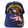 Air Force Retired Baseball Cap Navy Blue Embroidered view 1