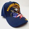 Air Force Retired Baseball Cap Navy Blue Embroidered view 3