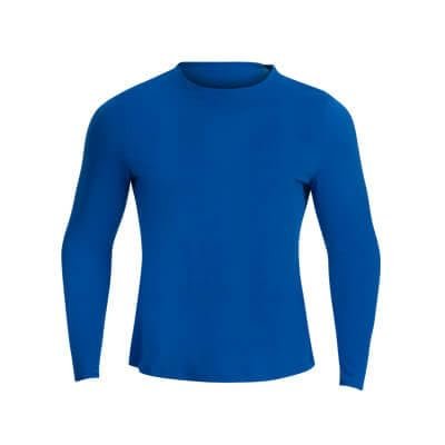 Dolfin Men's Royal Crew Neck Long Sleeve Rash Guard Royal M