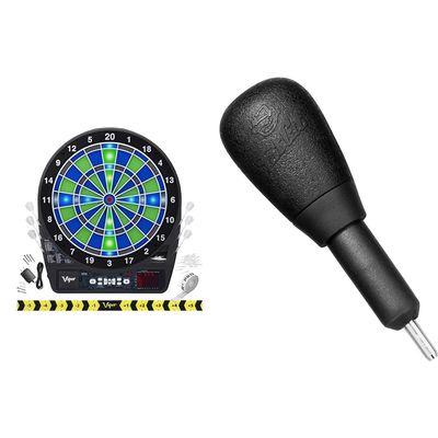 Viper Ion Electronic Dartboard, Illuminated Segments, Light Based Games & Fat Cat by GLD Products Dartboard Accessory: Soft Tip Dart Point Remover Tool, Electronic Dartboards,Black