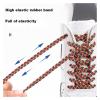 Color Block Elastic Laces Without Ties Shoelaces For Sneakers No Tie Shoe Laces Kids Adult Flat Shoe Lace Shoestring (Color : Red Yellow Green) view 4