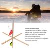 XHTLLO 3Pcs Ice Fishing Tip-Up, Portable Ice Fishing Rod Flag, High Efficiency Stability Fishing Tip Up Flag, Fishing Flag for Outdoor Winter River view 2