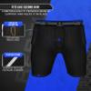 Exxact Sports Rebel 5-Pad Youth Football Girdle with Cup Pocket, Lightweight Padded Compression Shorts with Integrated Hip, Thigh, Tailbone Pads, Boys Girdle Football (Black, YXL) view 4