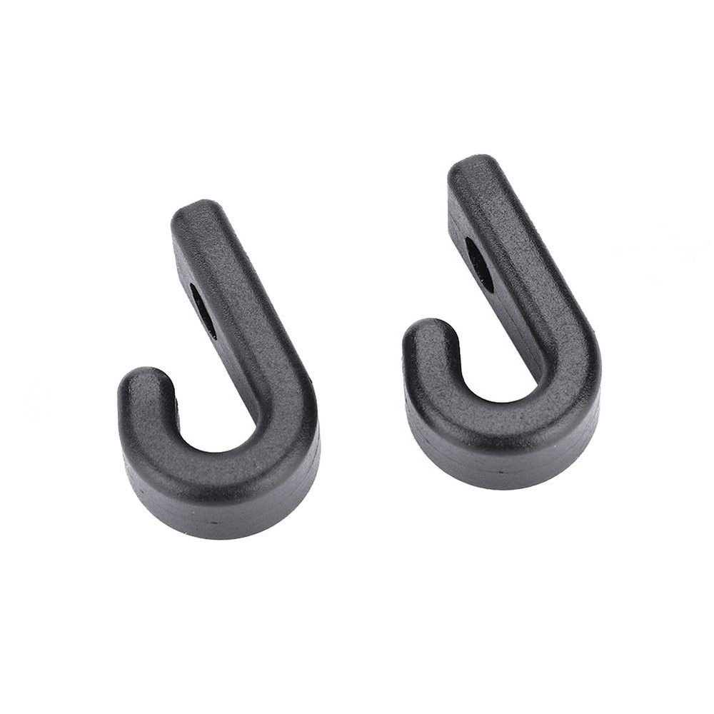 1 Pair Kayak Bungee Hooks,J Shape Bungee Kit,Durable Plastic J Shape Screws Lashing Hook J Hooks for Kayaks Canoes Rowing Boats