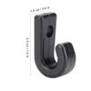 1 Pair Kayak Bungee Hooks,J Shape Bungee Kit,Durable Plastic J Shape Screws Lashing Hook J Hooks for Kayaks Canoes Rowing Boats view 2