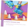 NAMOARLY Roller Skating Training Cones Rolling Cones Windproof and Portable for Outdoor Practice view 4