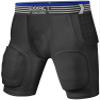Exxact Sports Rebel 5-Pad Youth Football Girdle with Cup Pocket, Lightweight Padded Compression Shorts with Integrated Hip, Thigh, Tailbone Pads, Boys Girdle Football (Black, YM) view 1