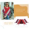 CALLARON Ethnic Style Warm Shawl Cape for Women Cozy Cardigan Wrap Cloak Comfortable Fashion for Cold Weather Quality Craftsmanship view 4