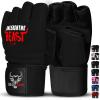 BEAST RAGE Taekwondo Karate Gloves for Men and Women, Boxing Training Gloves MMA Kickboxing Sparring Martial Arts Boxing Gloves  Training Light Workouts, Muay Thai, Karav MAGA (Black, M) view 1