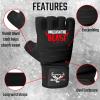 BEAST RAGE Taekwondo Karate Gloves for Men and Women, Boxing Training Gloves MMA Kickboxing Sparring Martial Arts Boxing Gloves  Training Light Workouts, Muay Thai, Karav MAGA (Black, M) view 2