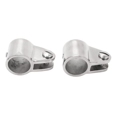 2PCS Bimini Top Jaw Slides, 16 Stainless Steel Removable Hinged Jaw Slides, Hardware Jaw Slide Clamp Bimini Top Hinged Slide Fitting Hardware Marine Boat Yacht Tube Rail Accessories for Boat Bimini