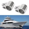 2PCS Bimini Top Jaw Slides, 16 Stainless Steel Removable Hinged Jaw Slides, Hardware Jaw Slide Clamp Bimini Top Hinged Slide Fitting Hardware Marine Boat Yacht Tube Rail Accessories for Boat Bimini view 2