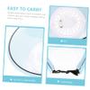 Parliky USB Fan Sun Hat Wide Brim Uv Visor Rechargeable Fan for Outdoor Activities Beach Trips Travel Comfortable Sun Shade Hat Sky-Blue view 2
