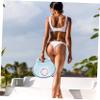 Parliky USB Fan Sun Hat Wide Brim Uv Visor Rechargeable Fan for Outdoor Activities Beach Trips Travel Comfortable Sun Shade Hat Sky-Blue view 4