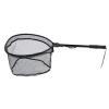 Floating Fishing Net, Foldable Fishing Net Collapsible Nets for Safe Catch Release Compact Foldable for Easy Transportation Storage (Black view 1