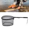 Floating Fishing Net, Foldable Fishing Net Collapsible Nets for Safe Catch Release Compact Foldable for Easy Transportation Storage (Black view 2