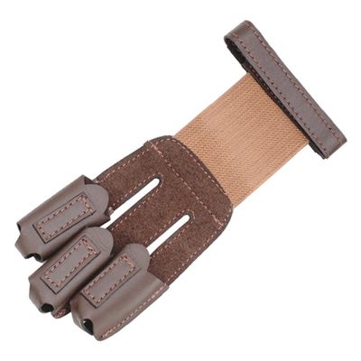 KOMBIUDA Finger Cover Recurve Stringer Saddle Hunting Accessories Cow Leather Protective Cover Sports Gear