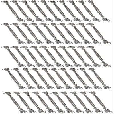 Smart Choice Marine Closed Body Turnbuckle Rigging Screw 316 Marine Stainless Steel Choose Size and Quantity (M12 12mm (1/2"), 50-Pack)