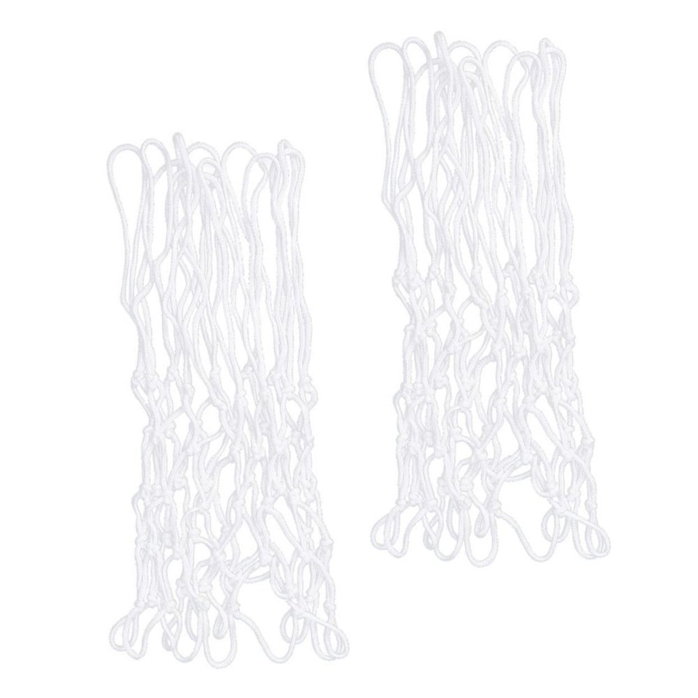 Anneome 2pcs Thickened Basketball Nets Heavy Duty Outdoor Indoor Net for Standard Hoops Easy Installation Durable Weather-Resistant Material for Community Courts and Parks