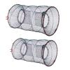 Anneome 2pcs Folding Fishing Net Shrimp Trap Portable Bait Lobster and Crawfish