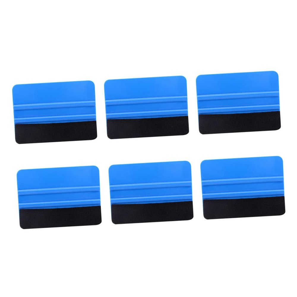 FELTECHELECTR 6pcs Car Windshield Film Scraper Durable Squeegee for Window Tinting Vinyl Application and Auto Detailing Safe for Glass and Paint Surfaces