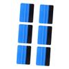 GRIRIW 6pcs Vehicle Window Film Scrapers Durable Plastic Scraping Tools for Windshield Tinting Vinyl Wrap Application and Glass Cleaning Non-Scratch Easy to Use view 1