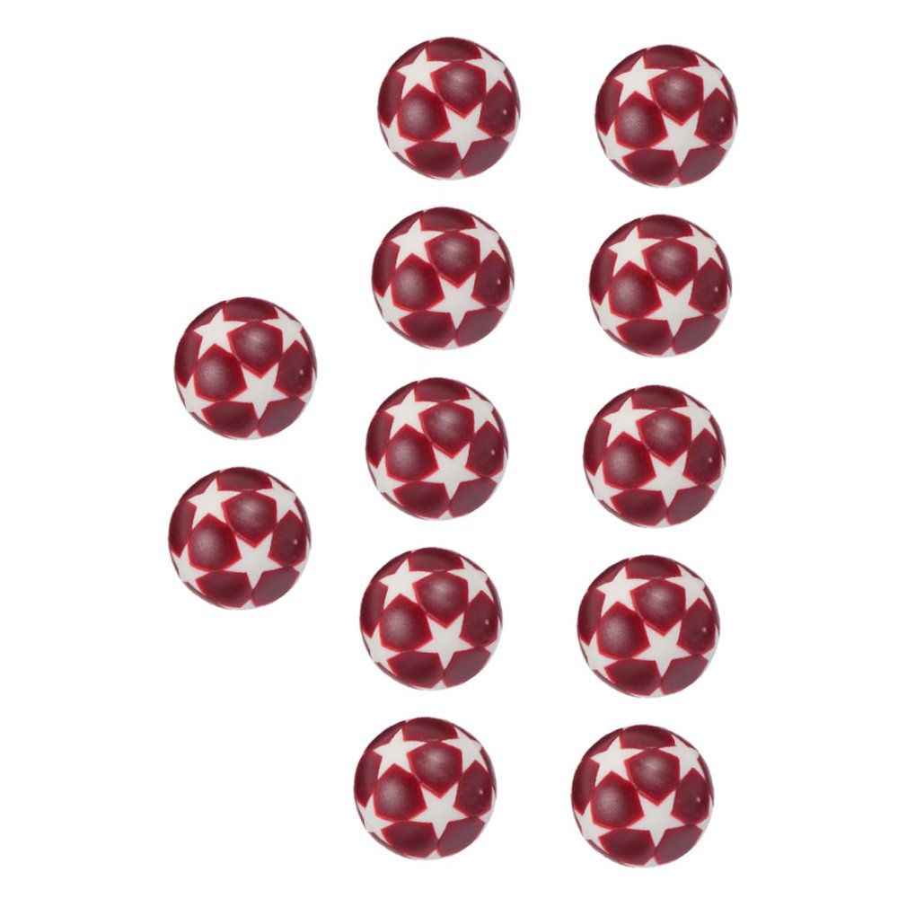 KOMBIUDA 12pcs Desk Foosball Table Footballs for Desktop Soccer Games Lightweight and Compact for Family Fun and Easy Replacement