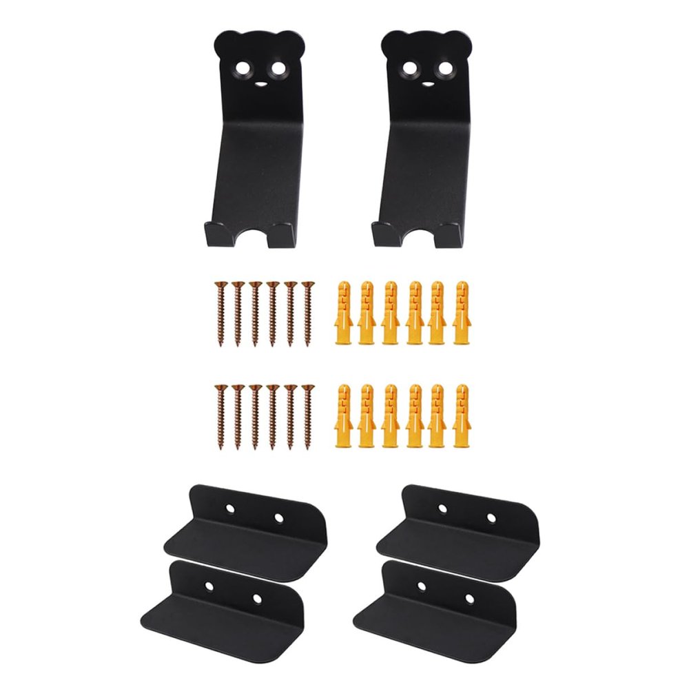 Anneome 2sets Bike Wallmount Skid Bike Racks Easy to Install Ceiling Hooks Cycle Accessory for Home
