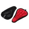 Parliky 2pcs Sponge Padded Bike Seat Covers Comfortable Saddle Cushions for Rides Skid HIPS for Mountain and City Black Red view 1