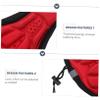 Parliky 2pcs Sponge Padded Bike Seat Covers Comfortable Saddle Cushions for Rides Skid HIPS for Mountain and City Black Red view 2