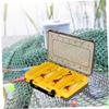Anneome Fishing Lure Case 2pcs Multi-grid Portable Gear Box Translucent Lid Easy to Identify view 2