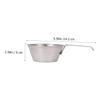 KOMBIUDA Camping Bowl with Foldable Handle Stainless Steel Food Bowl for Outdoor Activities Picnics and Barbecues Durable and Practical Cookware view 3