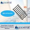 Smart Choice Marine Closed Body Turnbuckle Rigging Screw 316 Marine Stainless Steel Choose Size and Quantity (M8 8mm (5/16"), 50-Pack) view 2