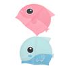 BCOATH 2pcs Boys and Girls Silicone Swim Caps Bathing Hats for Toddlers Adorable Cartoon Design for Pool Fun Comfortable and Easy to Wear for view 1