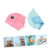 BCOATH 2pcs Boys and Girls Silicone Swim Caps Bathing Hats for Toddlers Adorable Cartoon Design for Pool Fun Comfortable and Easy to Wear for view 4