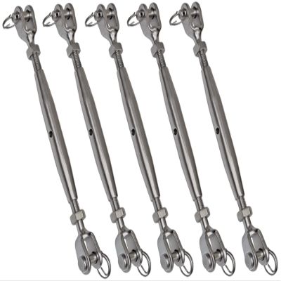 Smart Choice Marine Closed Body Turnbuckle Rigging Screw 316 Marine Stainless Steel Choose Size and Quantity (M6 6mm (1/4"), 05-Pack)
