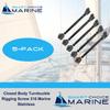 Smart Choice Marine Closed Body Turnbuckle Rigging Screw 316 Marine Stainless Steel Choose Size and Quantity (M6 6mm (1/4"), 05-Pack) view 2