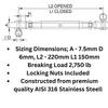 Smart Choice Marine Closed Body Turnbuckle Rigging Screw 316 Marine Stainless Steel Choose Size and Quantity (M6 6mm (1/4"), 05-Pack) view 4