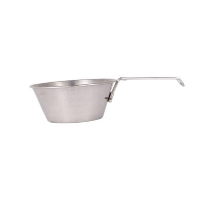 NAMOARLY Portable Stainless Steel Bowl Folding Camping Bowl Handle Steel for Barbecue Outdoor Cooking