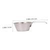 NAMOARLY Portable Stainless Steel Bowl Folding Camping Bowl Handle Steel for Barbecue Outdoor Cooking view 3
