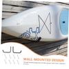 Anneome 1set Wall-Mounted Kayak Storage Rack Space-Saving Canoe Hangers Supports for Easy Access Organization for Use view 2